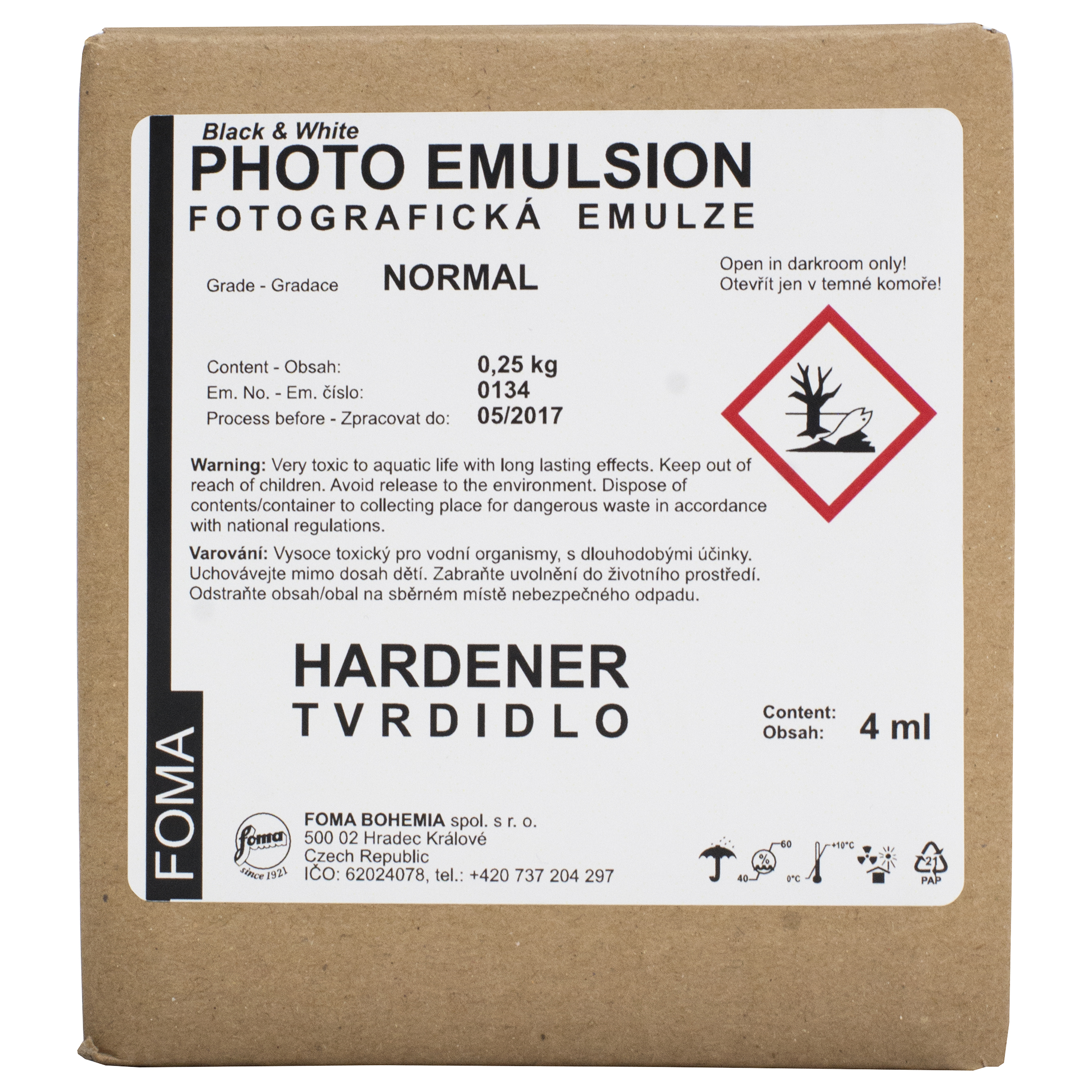 EMULSION LIQUIDA FOMA 250 ml (GRADO: NORMAL) BLACK&WHITE