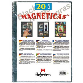 RECAMBIO HOFMANN 9825 (20H HOJAS MAGNETICAS NEGRAS)