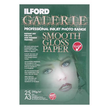 PAPEL ILFORD A3 25H GALERIE SMOOTH GLOSS 290 GR ILFORD 