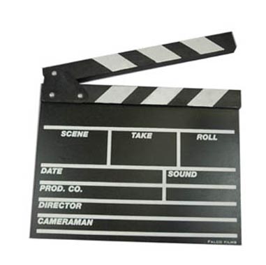 CLAQUETA DE CINE DE MADERA