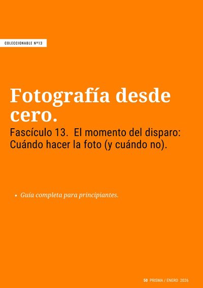 Portada del fasc&iacute;culo 13 de Fotograf&iacute;a desde cero