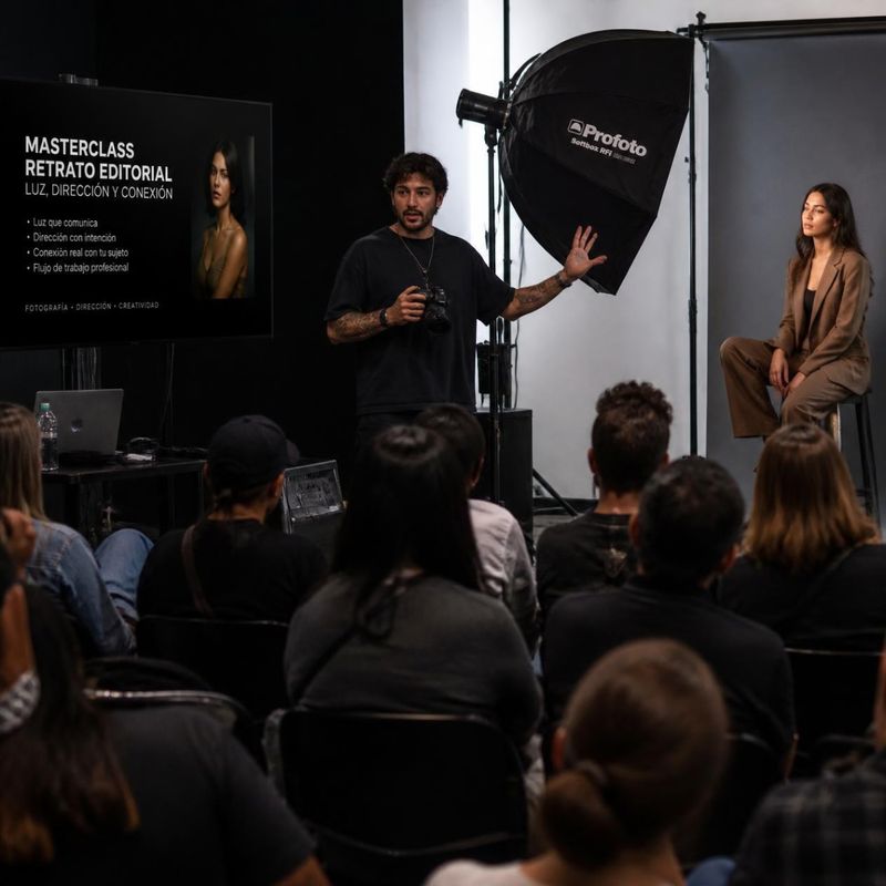 Masterclass de retrato editorial con p&uacute;blico